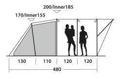 Outwell Lawndale 500 Tent 8 Outwell Lawndale 500 Tent -Deals AwnixTent Store 111163 lawndale 500 drawing other4
