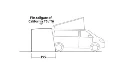 Easy Camp Crowford Rear Tailgate Awning 14 Easy Camp Crowford Rear Tailgate Awning -Deals AwnixTent Store 120380 Crowford Drawing Elevation4