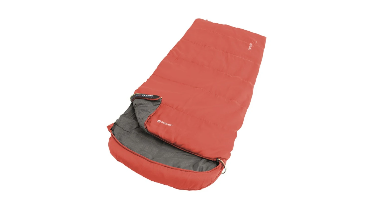 Outwell Campion Lux Red Sleeping Bag 4 Outwell Campion Lux Red Sleeping Bag - Image 2