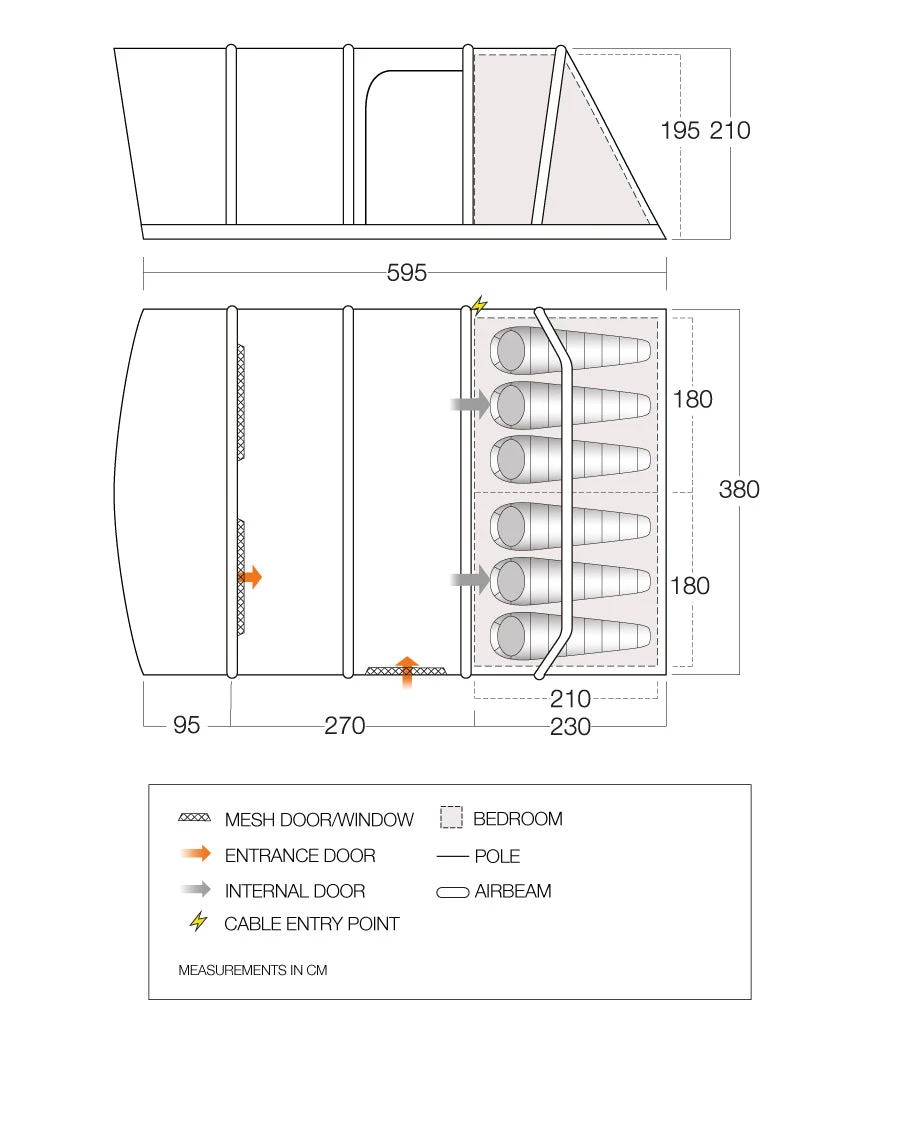 Vango Aether 600XL Air Tent 4 Vango Aether 600XL Air Tent - Image 2