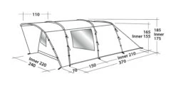 Easy Camp Palmdale 400 4-Berth Tent -Deals AwnixTent Store EZCP120368OD