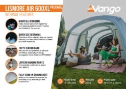 Vango Lismore Air 600XL Tent Package -Deals AwnixTent Store Lismore Air 600XL Package2