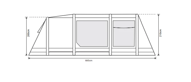Outdoor Revolution Airedale 5.0S Air Tent 6 Outdoor Revolution Airedale 5.0S Air Tent - Image 4
