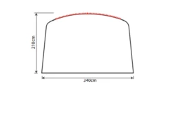 Outdoor Revolution Airedale 5.0s Sun Canopy -Deals AwnixTent Store airedale 5s sun canopy drawing 3