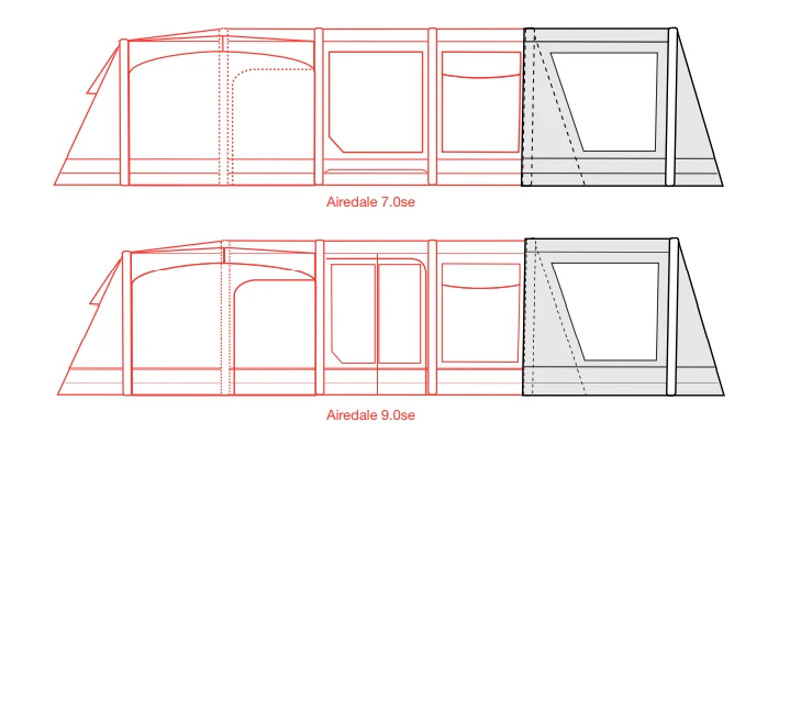 Outdoor Revolution Airedale 7SE And 9SE Front Porch Extension 11 Outdoor Revolution Airedale 7SE And 9SE Front Porch Extension - Image 9