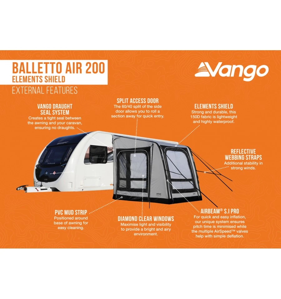 Vango Balletto Air 200 Caravan Awning 6 Vango Balletto Air 200 Caravan Awning - Image 4