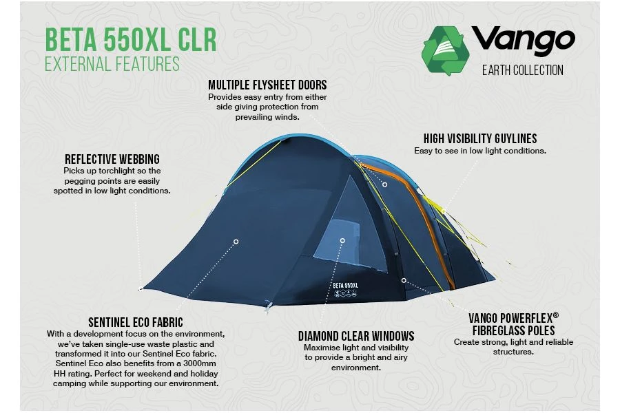 Vango Beta 550XL CLR XL Tent 5 Vango Beta 550XL CLR XL Tent - Image 3