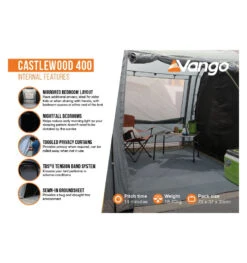 Vango Castlewood 400 Tent Package -Deals AwnixTent Store castlewood 400 package 3