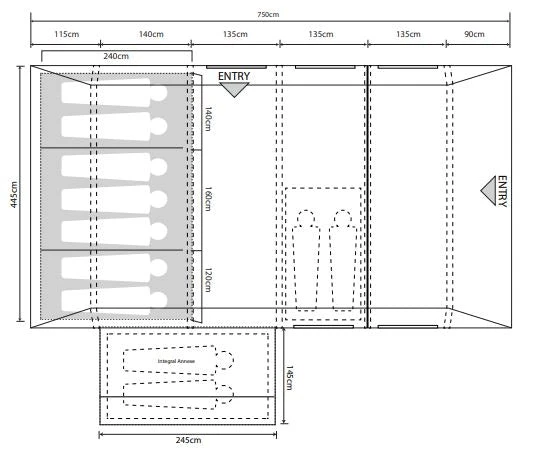 Outdoor Revolution Camp Star 700 SE Air Tent 14 Outdoor Revolution Camp Star 700 SE Air Tent - Image 12