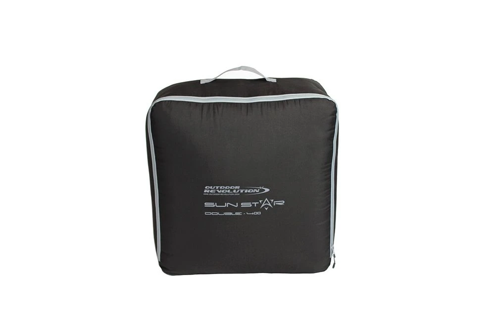 Outdoor Revolution Sun Star Double 400 Sleeping Bag - Charcoal 4 Outdoor Revolution Sun Star Double 400 Sleeping Bag - Charcoal - Image 2