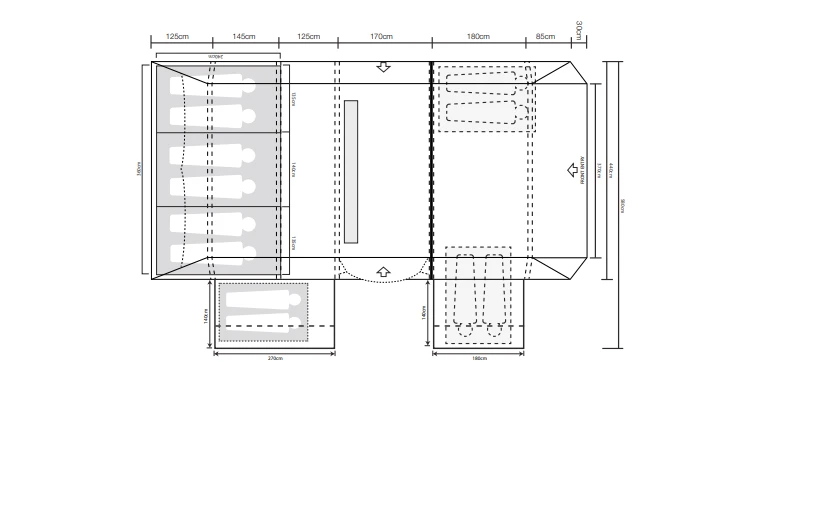 Outdoor Revolution Ozone 8.0 Safari Lodge Air Tent 2022 14 Outdoor Revolution Ozone 8.0 Safari Lodge Air Tent 2022 - Image 12